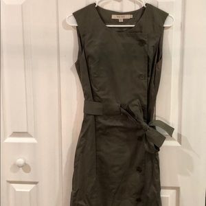 Reiss army green gallery party dress